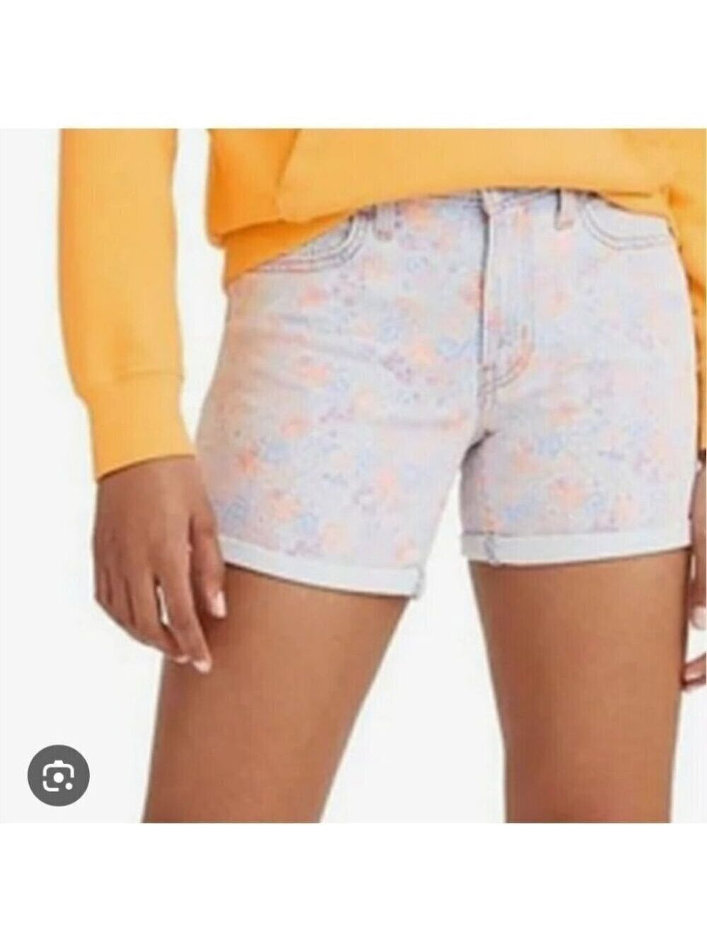 LEVI'S | MID LENGTH Jean SHORTS CAITLYN FLORAL Sz 24